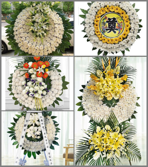 山西阳泉平定县锁簧镇东白岸村花圈速递